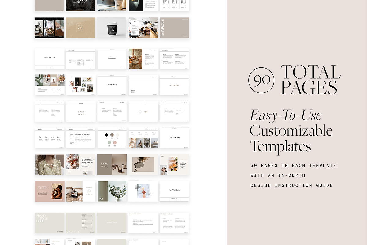 Modern Brand Guide Template Bundle, a Product Mockup by Chloe Leonard Studio (Photo 2 of 7)