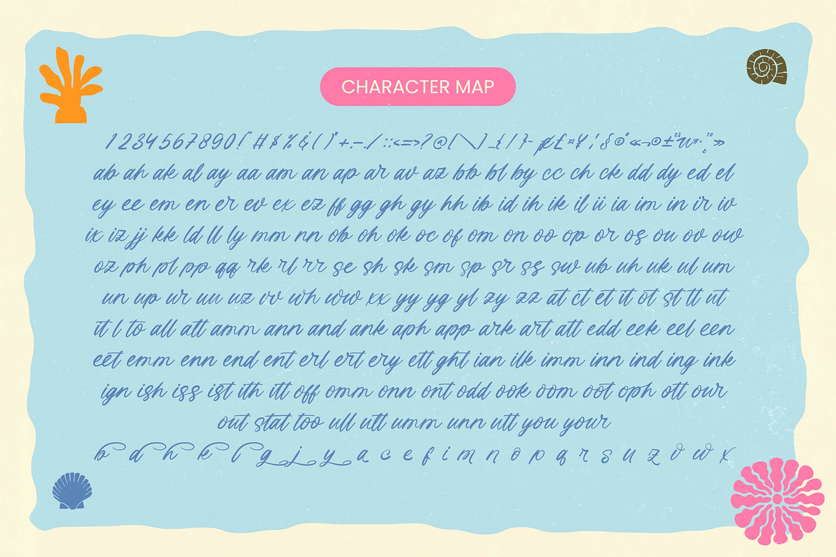Island Paradise Aesthetic Font, a Script Font by Letterena Studios Script (Photo 10 of 10)