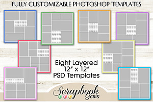 Layered PSD Photo Collage Templates