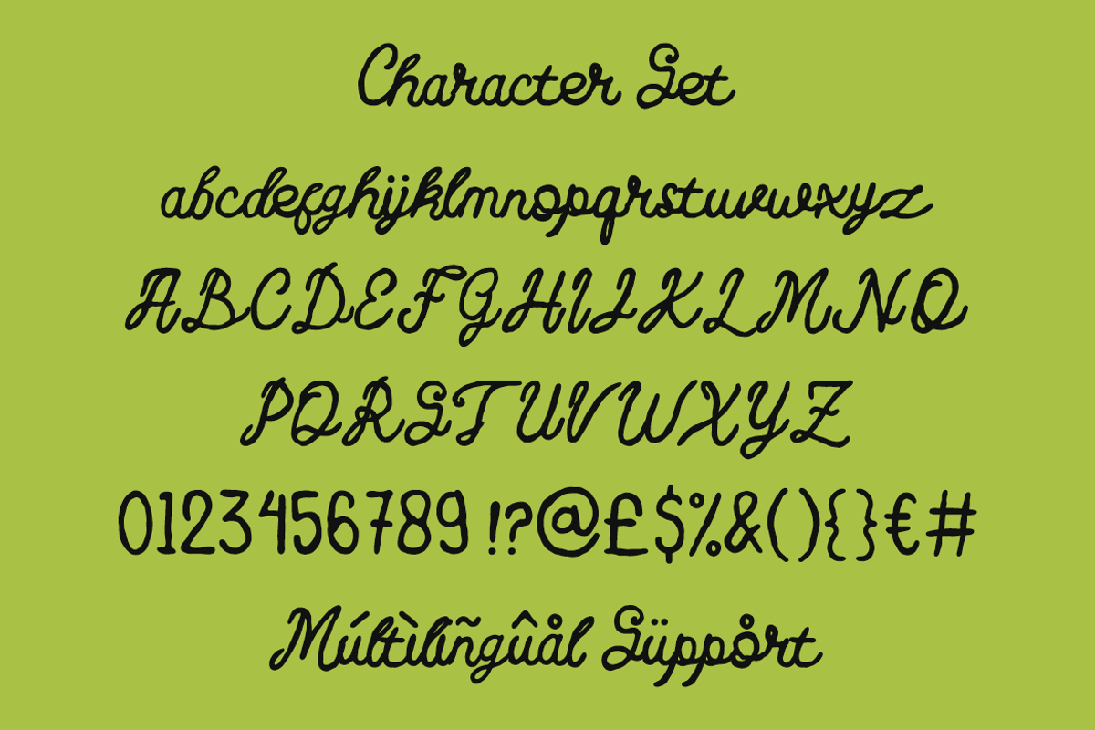 Floweey Doodle Handwriting Script, a Script Font by PutraCetol Studio (Photo 5 of 5)