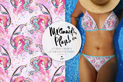 Baby Mermaids & Unicorns Patterns, a Pattern Graphic by KaramfilaS (Thumbnail 9 of 14)