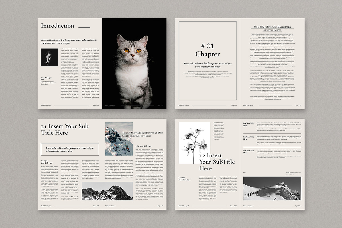 Book Title Layout Design Template, a Brochure Template by Cleffon_Graphic_Studio (Photo 3 of 8)