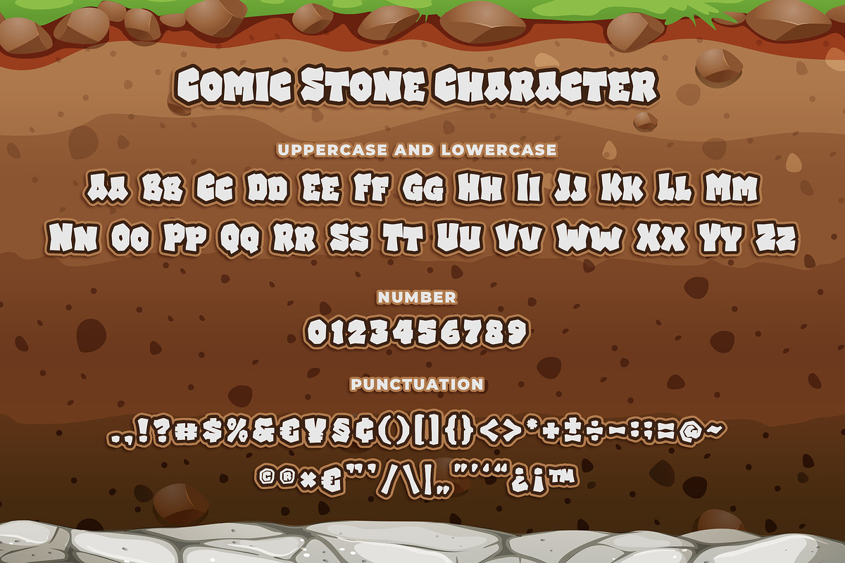 Comic Stone a Bouncy Playful Font, a Font by Blankids Studio (Photo 6 of 7)