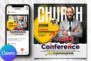 Church Flyer | Canva Flyers, a Social Media Template by Psd Templates (Thumbnail 1 of 2)