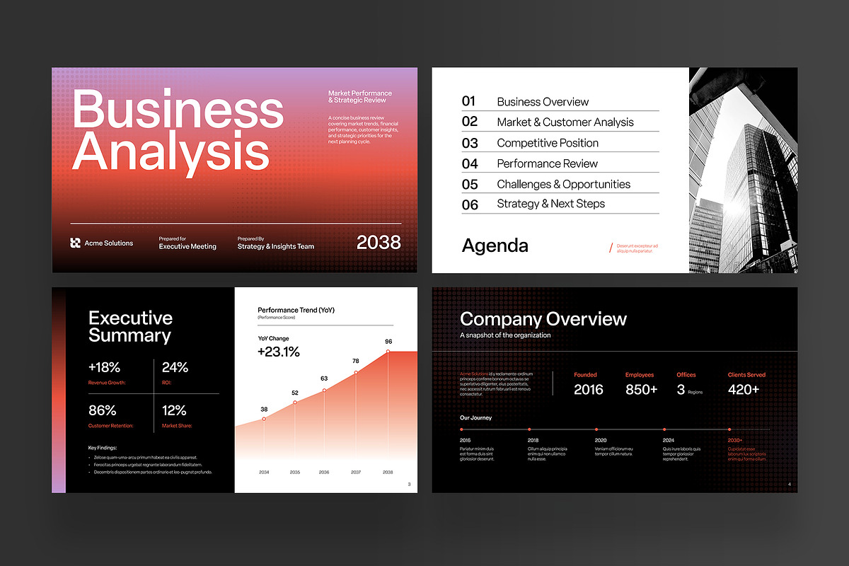 Business Analysis Presentation Templ, a Presentation Template by BrandPacks (Photo 2 of 7)