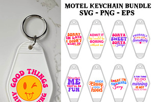 Funny Sarcastic Motel Keychain SVG, an Object Graphic by Digi_Design_World
