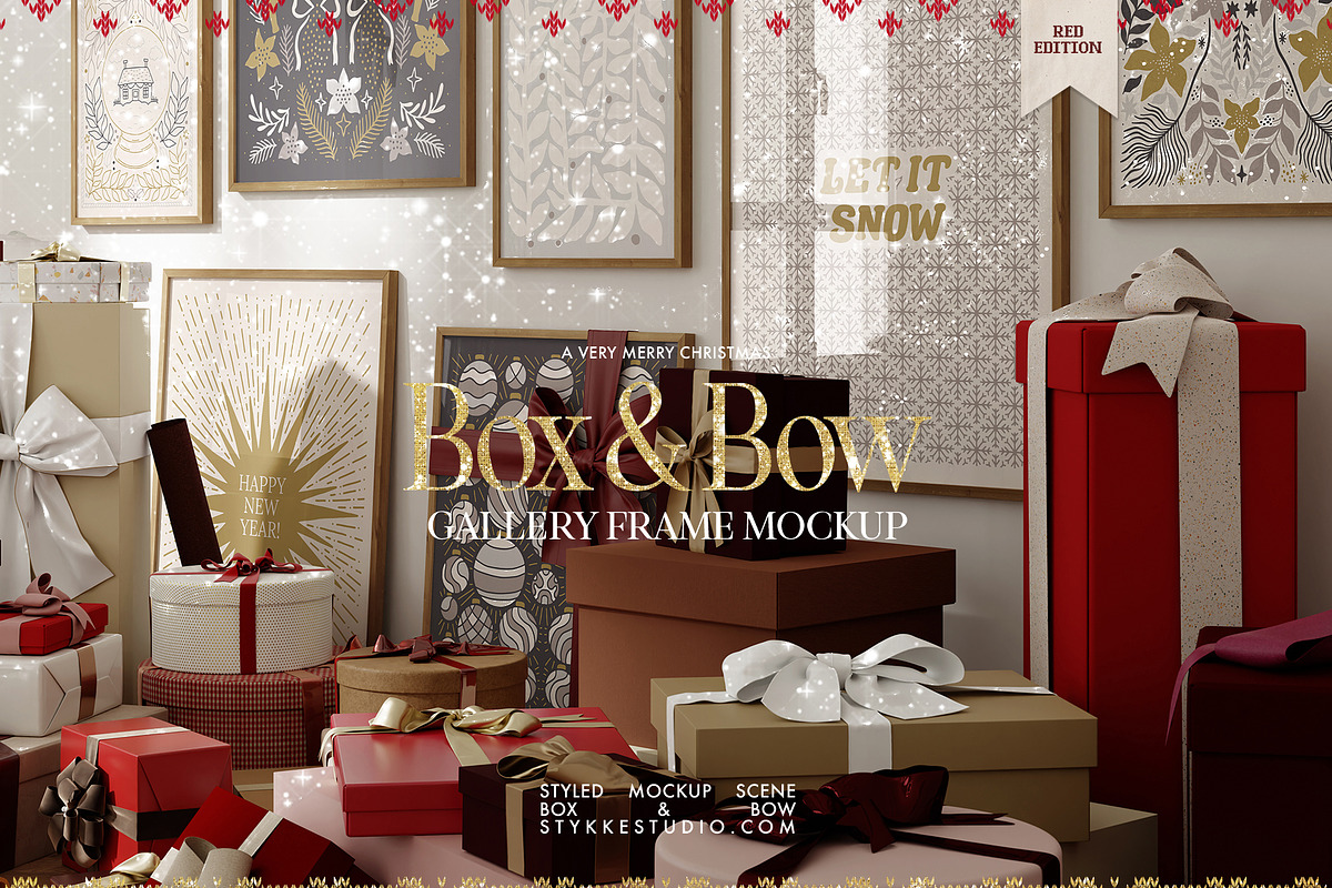 Christmas Mockup Gallery Wall, a Household Mockup by Stykke Studio (Photo 1 of 7)