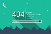 Material Design 404 Page, a Websites & App Template by Saif71 - Shop (Thumbnail 2 of 6)