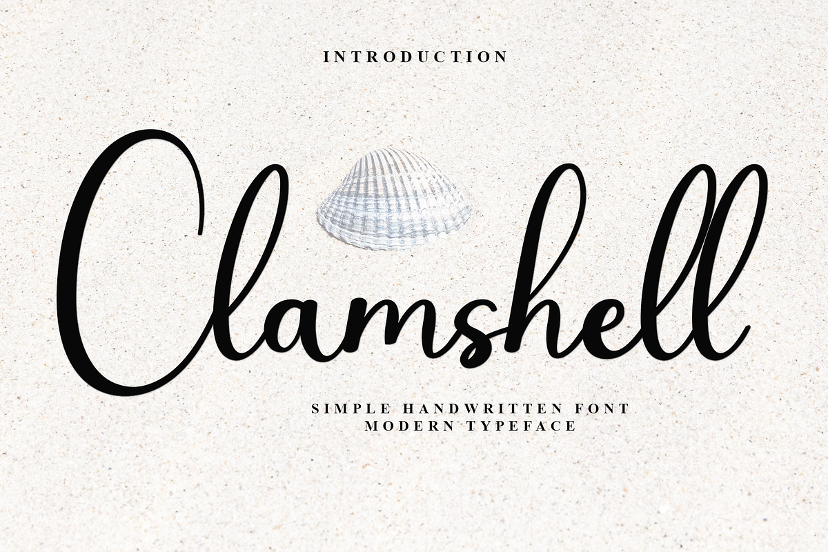 Clamshell, a Handwritten Font by InermediaSTUDIO (Photo 1 of 7)
