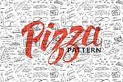 Handdrawn Pizza Pttern, a Pattern Graphic by Ladle&co. (Thumbnail 1 of 2)