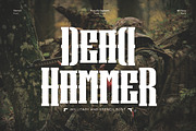 Deadhammer - Millitary Font, a Serif Font by Flawless And Co (Thumbnail 1 of 10)
