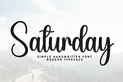 Saturday | Script Font, a Handwritten Font by Scratchones (Thumbnail 1 of 8)