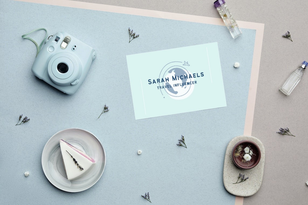 Travel Influencer Business Card Kit, a Business Card Template by Golden Horizons Studio (Photo 10 of 12)