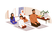 Religious people praying set, a Person Illustration by Good Studio (Thumbnail 4 of 7)