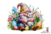 Easter Gnome Clipart PNG Bundle, an Illustration by Clipart Bloom (Thumbnail 12 of 18)