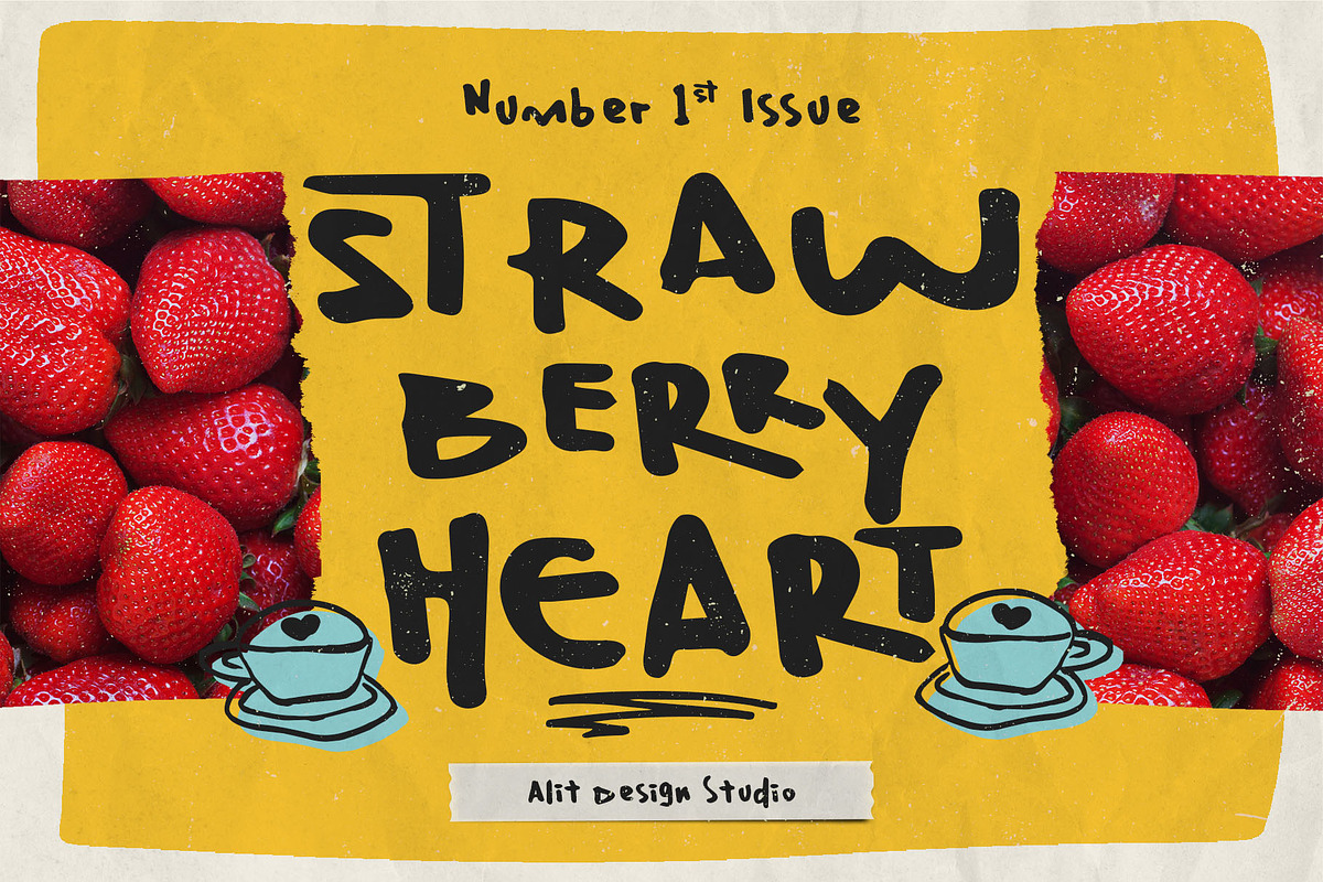 Pineapple Shadow Typeface, a Handwritten Font by alit design (Photo 4 of 15)