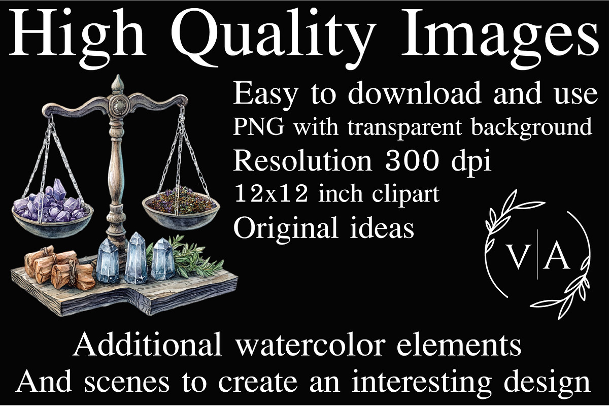 Watercolor Celestial Apothecary PNG, an Illustration by Craft Nest (Photo 4 of 5)
