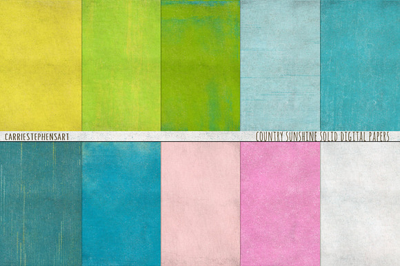 Country Sunshine Solid Digital Paper preview 7