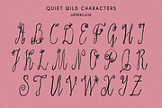Quiet Wild Whimsical Floral Script, a Script Font by Struvictory.art (Thumbnail 5 of 9)