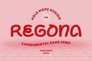Regona - Experimental Sans Serif, a Sans Serif Font by Hole Hope Design