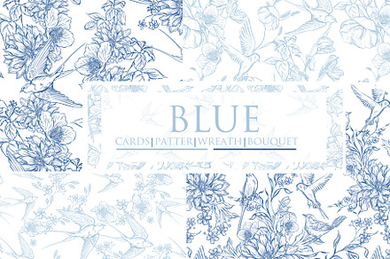 Graphic Blue 3 Wedding Collection