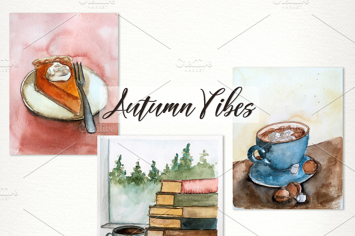 Autumn Vibes Clip Art Set, an Illustration by SandraGraphicDesign (Photo 7 of 10)