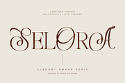 Selora Elegant Swash Serif Font, a Serif Font by Rasio Studio (Thumbnail 1 of 9)