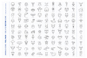 110 Thin Lines Animals Vector Icons, an Outline Icon by FourLeafLover (Thumbnail 3 of 14)