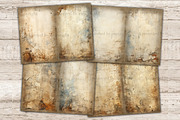 Distressed Junk Journal Pages, a Texture Illustration by GlamArtZhanna (Thumbnail 2 of 10)