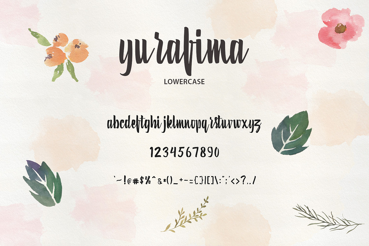 Yurafima font preview 4