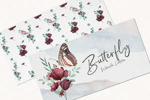 Insects & Birds Watercolor Set