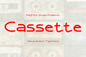 Cassette - A Retro Inspired Typeface