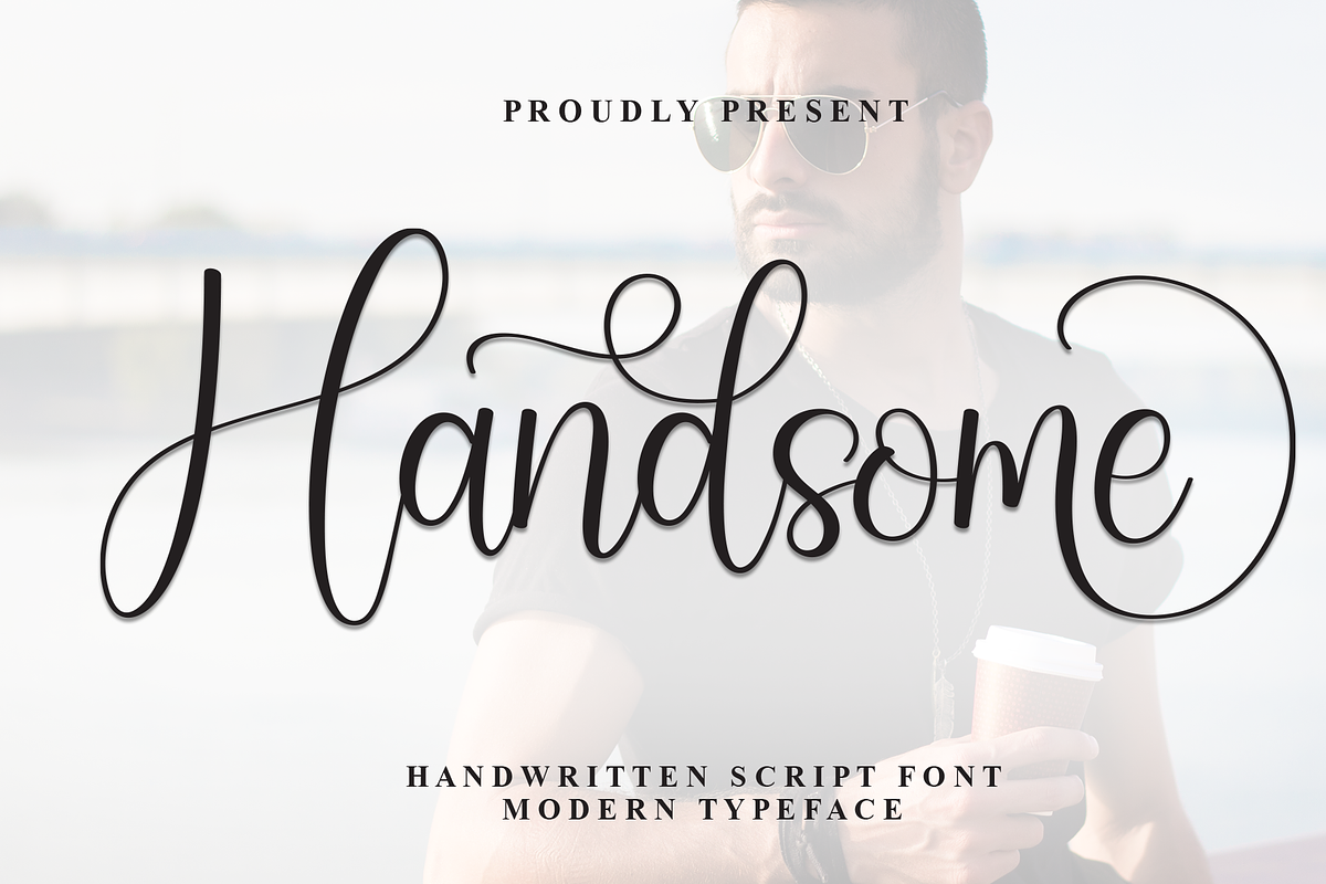 Handsome | Script Font, a Handwritten Font by Scratchones (Photo 1 of 9)