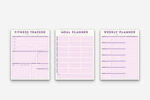 Lilac Planner Set