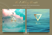 Gold Foil Alchemy Elements Instagram, an Object Graphic by Illumineer Media & Design (Thumbnail 5 of 10)