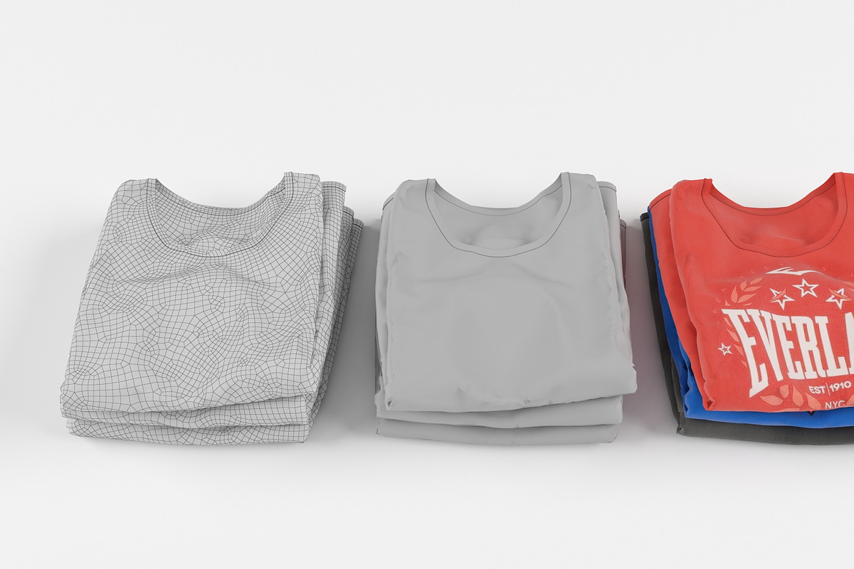T-shirt collection 3D model, a Characters & Person 3D Model by mrGarret (Photo 12 of 17)