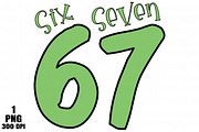 Christmas Six Seven 67 Png, an Illustration by Daily.Designs (Thumbnail 1 of 5)