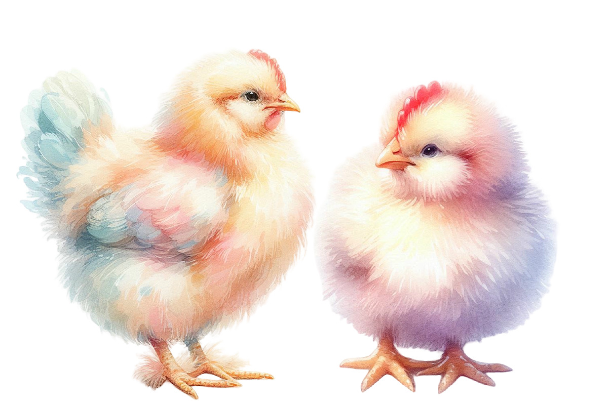 Watercolor Chicken clipart, an Illustration by Designworld (Photo 4 of 6)