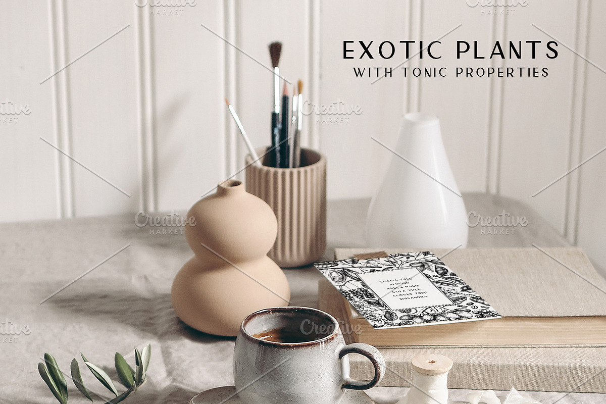 Exotic Plants. Designs & Patterns., a Pattern Graphic by Yevheniia (Photo 2 of 9)