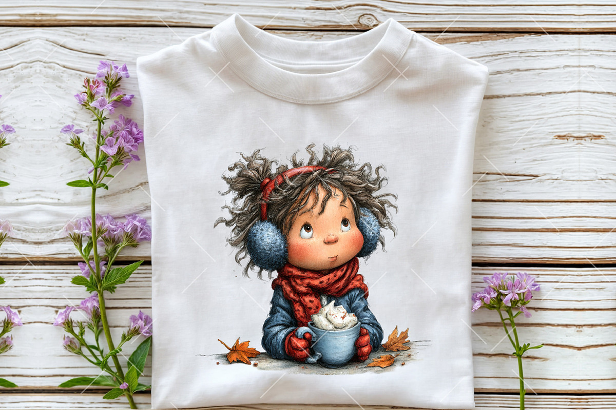 Whimsical Autumn Kids PNG Clipart, a Seasonal Illustration by OK Design (Photo 5 of 6)