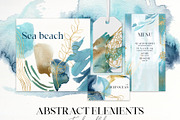Watercolor ocean animals background, an Animal Illustration by Yuliya Derbisheva (Thumbnail 12 of 13)