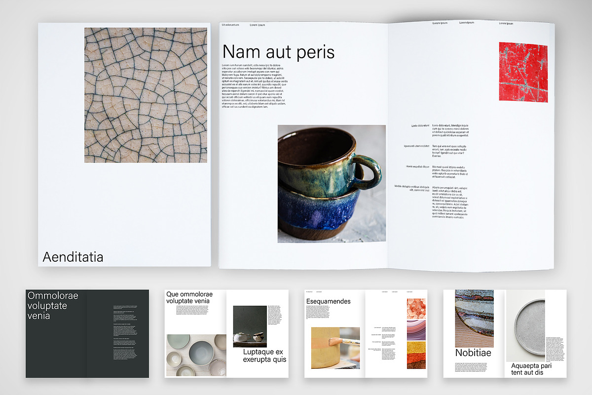 Minimalist Art Catalog Template, a Brochure Template by McLittle Stock (Photo 1 of 6)