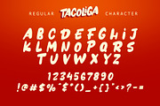 Tacoliga – Bold Playful Display Font, a Handwritten Font by Letterara (Thumbnail 13 of 15)