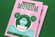 Pink Green Museum Day Flyer Set, a Flyer Template by graphicook (Thumbnail 2 of 3)