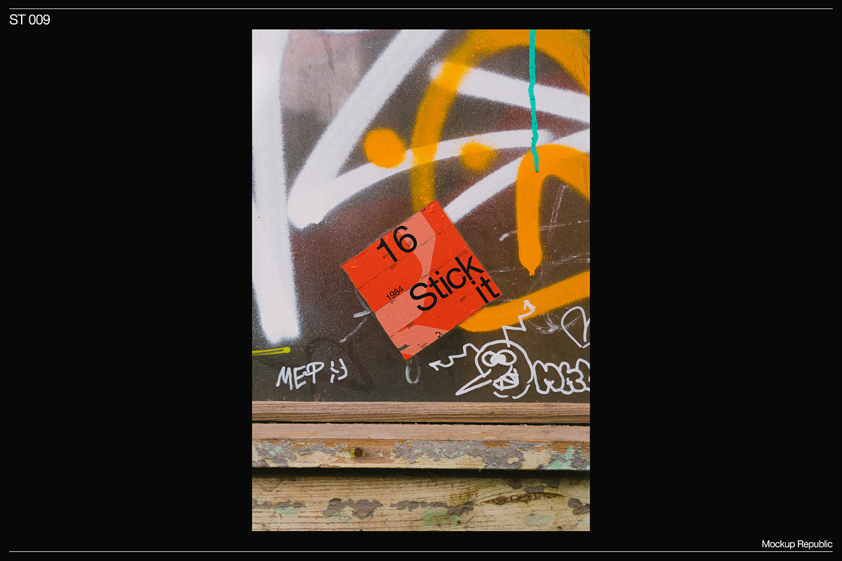 Sticker Mockup 009, a Merchandise Mockup by Burmess (Photo 2 of 3)