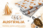 Australia-illustrations and patters, an Animal Illustration by Linerisyart (Thumbnail 1 of 20)
