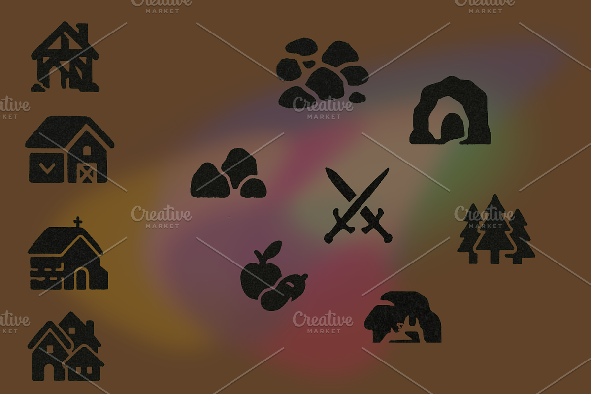 2d Medieval Map Icons, a Solid Icon by New Horizon Creators (Photo 4 of 5)