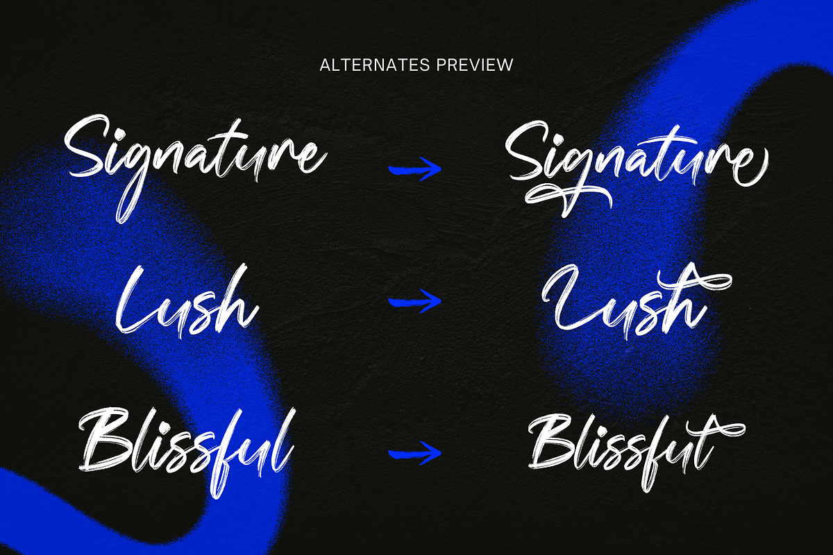 Rouxelle – A Bold & Expressive Brush, a Script Font by Creacy Studio (Photo 3 of 10)