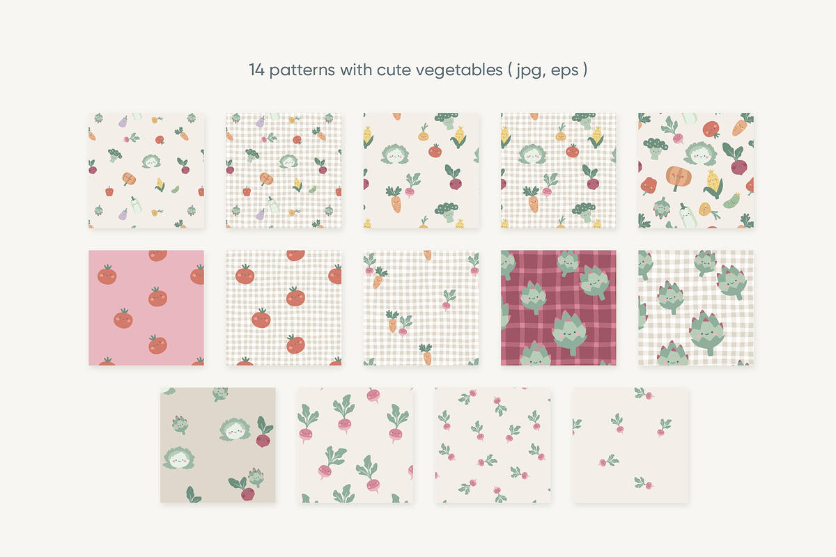 Little Veggies collection, an Illustration by SurfaceStories (Photo 3 of 14)