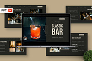 Classic Bar - Pub & Bar Powerpoint, a Presentation Template by Deepslide Studio (Thumbnail 1 of 6)